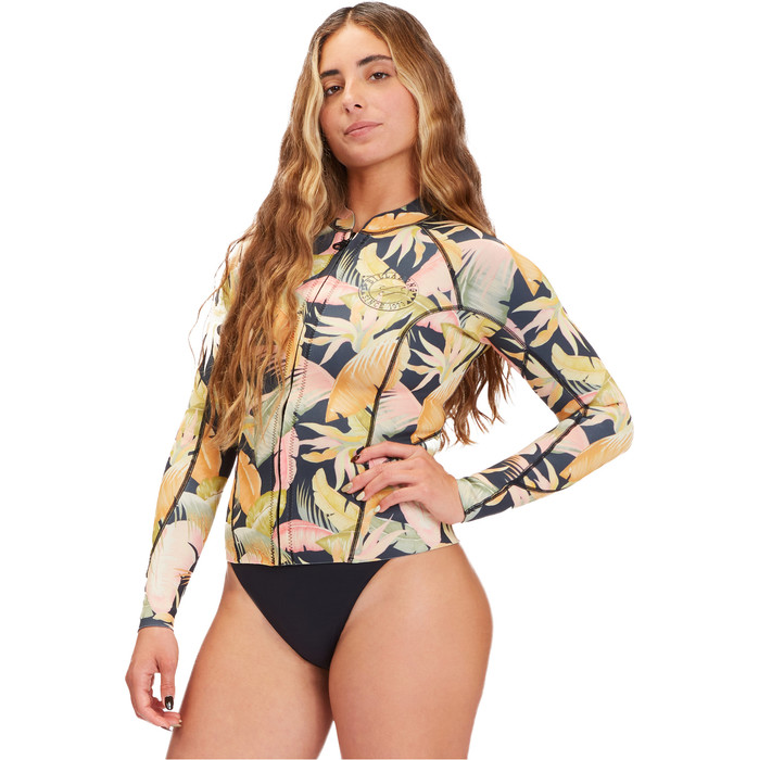 2022 Billabong Peeky Mujer 1mm Chaqueta De Neopreno F41f16 - Jungle Night